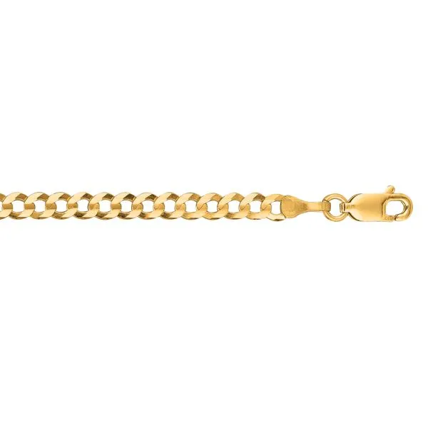 10K Gold 3.2mm Comfort Curb Chain  Tennies Jewelry Appleton, WI