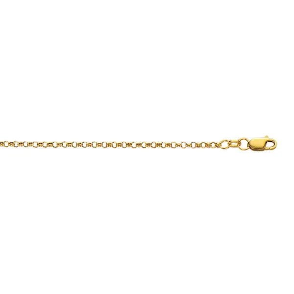 10K Gold 2.4mm Lite Rolo Chain Alan Miller Jewelers Oregon, OH