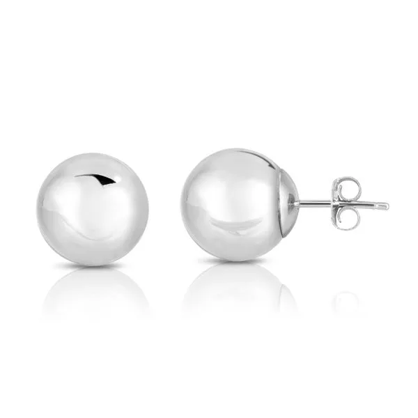 14K Gold Polished 10mm Post Earring Thomas A. Davis Jewelers Holland, MI