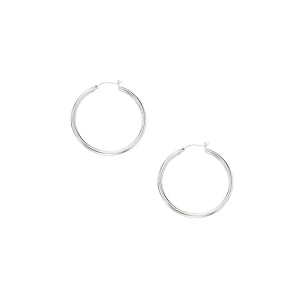 10K Gold 2x30mm Hoop Earring Tennies Jewelry Appleton, WI