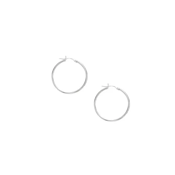 10K Gold 1.5x25mm Hoop Earring Alan Miller Jewelers Oregon, OH
