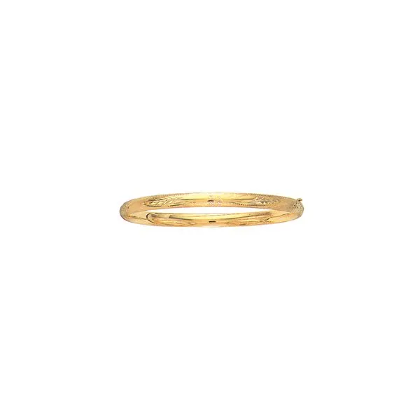 10K Gold Diamond Cut Bangle Tennies Jewelry Appleton, WI