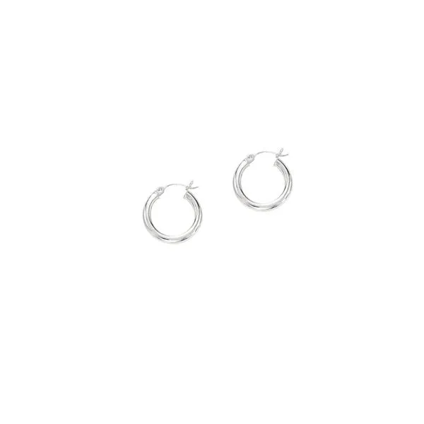 10K Gold 2x15mm Hoop Earring Tennies Jewelry Appleton, WI