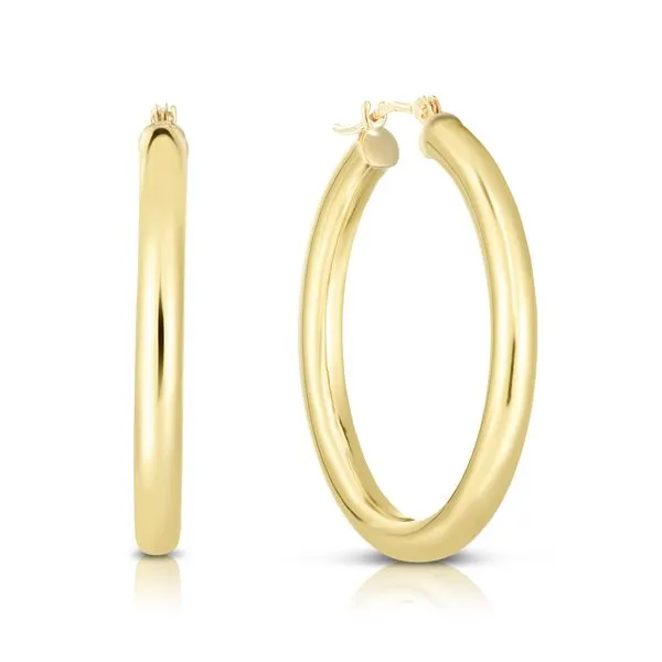 10K Gold 3x30mm Hoop Earring Tennies Jewelry Appleton, WI