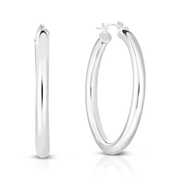 10K Gold 3x30mm Hoop Earring Tennies Jewelry Appleton, WI