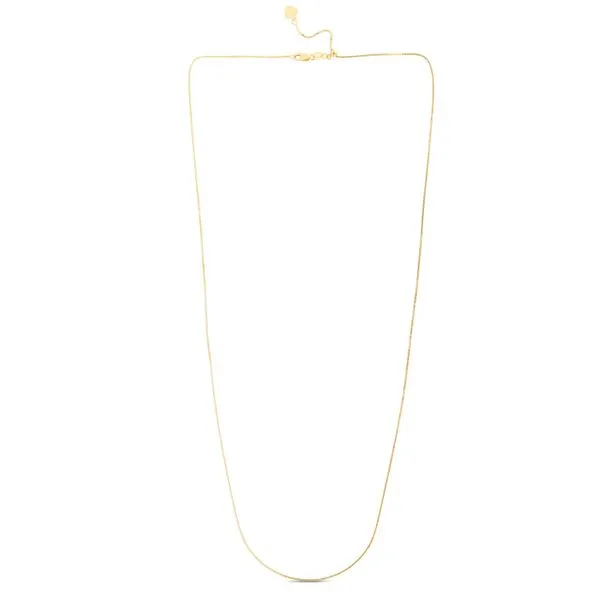 14K Gold 0.94mm Adjustable Box Chain Fairfield Center Jewelers Fairfield, CT