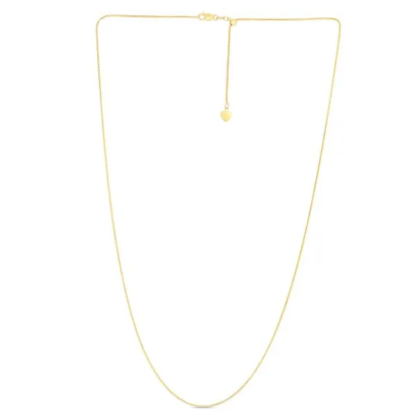 14K Gold 1mm Adjustable Franco Chain Tennies Jewelry Appleton, WI