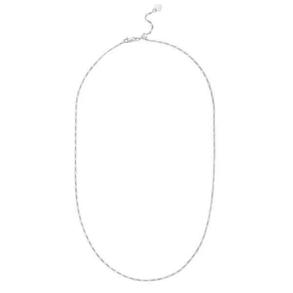Silver 1.5mm Adjustable Flat Figaro Chain Alan Miller Jewelers Oregon, OH