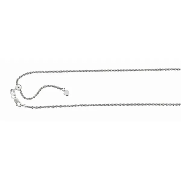 Silver 1.5mm Adjustable Sparkle Chain  Tennies Jewelry Appleton, WI