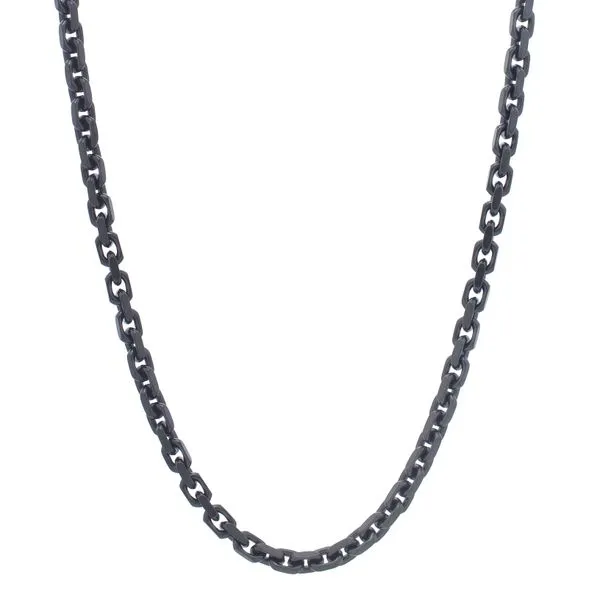 Black Silver Oval Link Chain James & Williams Jewelers Berwyn, IL