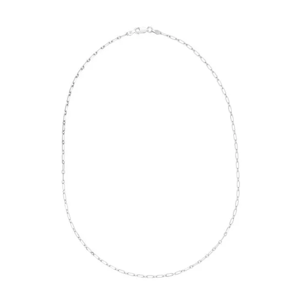 Silver 3.15mm Alternating Paperclip Chain Alan Miller Jewelers Oregon, OH