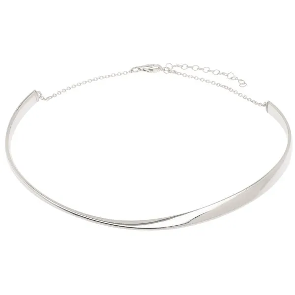 Silver Sculpted Collar Necklace G.G. Gems, Inc. Scottsdale, AZ