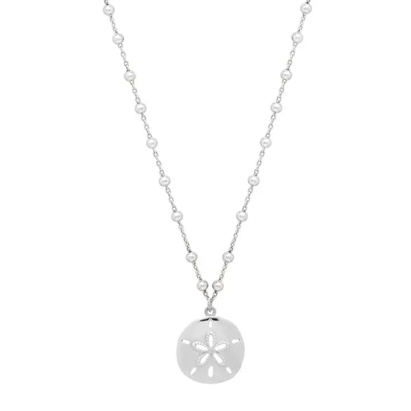 Silver Sand Dollar Necklace James & Williams Jewelers Berwyn, IL