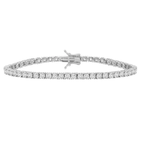 Silver White CZ Tennis Bracelet Moseley Diamond Showcase Inc Lexington, SC