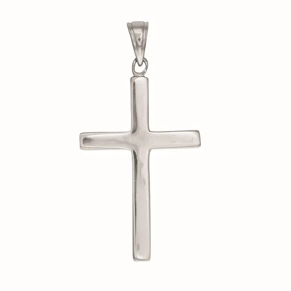Silver Flat Cross Thomas A. Davis Jewelers Holland, MI