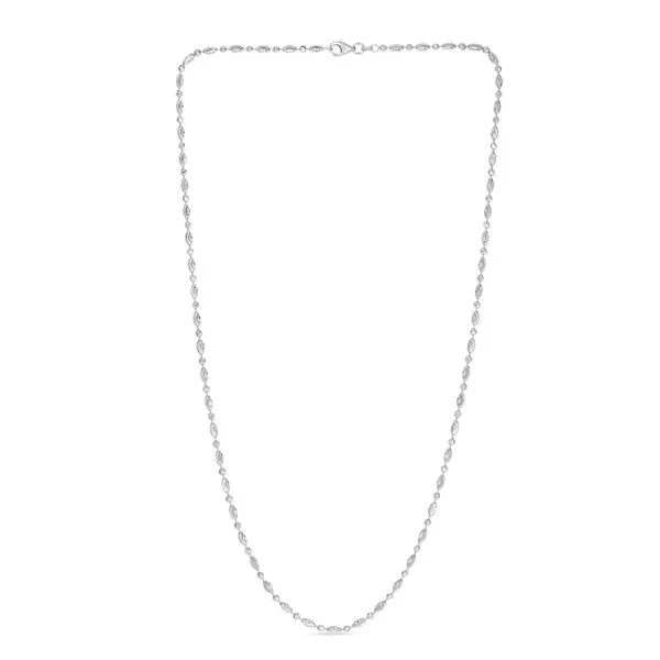 Sterling Silver 2.5mm Moon-cut Oval Bead Chain Tennies Jewelry Appleton, WI