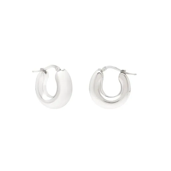 Silver Small Graduated Hoops James & Williams Jewelers Berwyn, IL