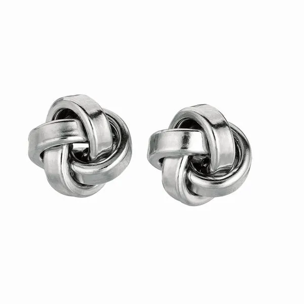 Silver Medium Polished Love Knot Earring Tennies Jewelry Appleton, WI