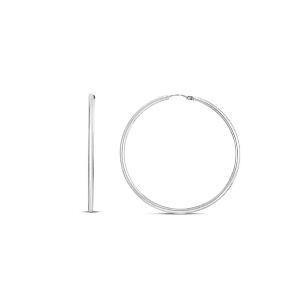 Silver 40mm Endless Hoops Alan Miller Jewelers Oregon, OH