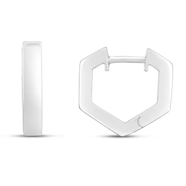 Silver Hexagon Hoops Tennies Jewelry Appleton, WI