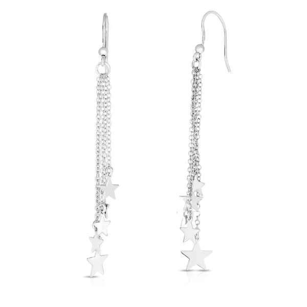 Silver Star Fringe Earring Alan Miller Jewelers Oregon, OH