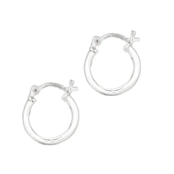 Silver 2x10mm Hoop Earring Tennies Jewelry Appleton, WI