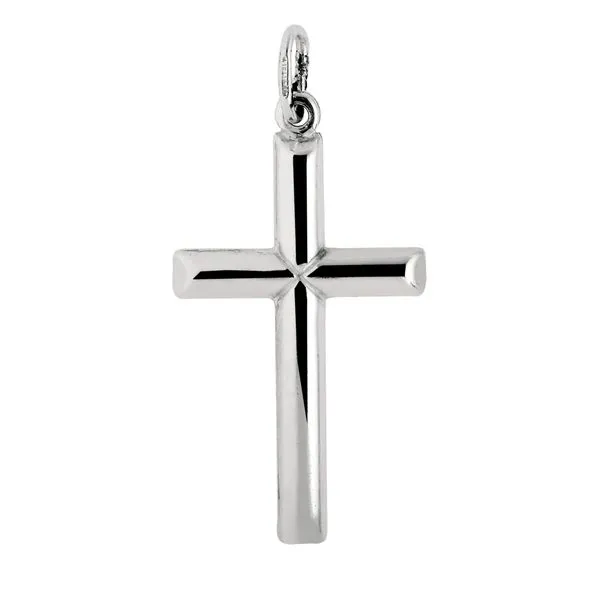 Silver Polished Cross Pendant  Tennies Jewelry Appleton, WI