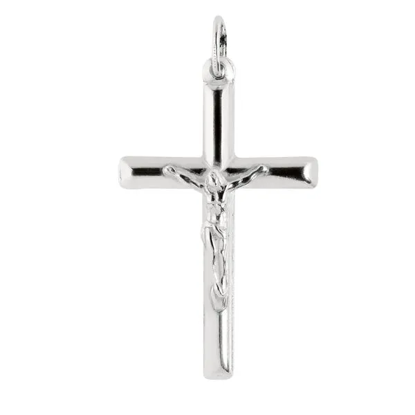 Silver Large Crucifix Cross Pendant Tennies Jewelry Appleton, WI