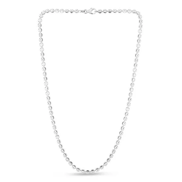 Sterling Silver 4mm Moon-cut Bead Chain Alan Miller Jewelers Oregon, OH