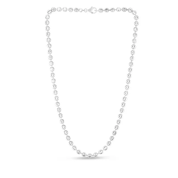 Sterling Silver 5mm Moon-cut Bead Chain Alan Miller Jewelers Oregon, OH