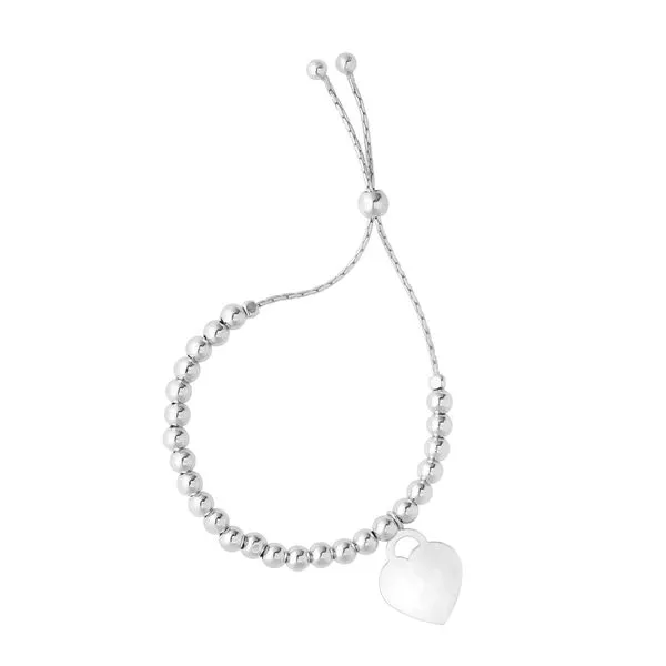 Sterling Silver Heart Friendship Bracelet Thomas A. Davis Jewelers Holland, MI