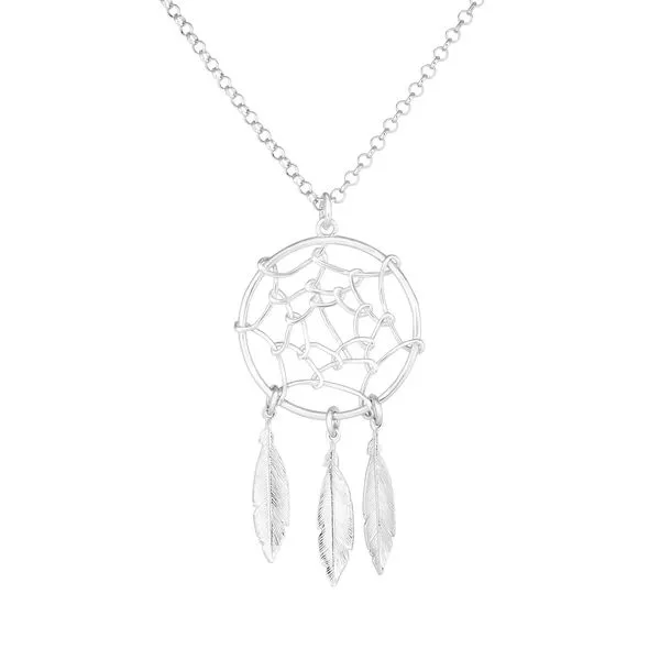 Silver Dream Catcher Necklace Thomas A. Davis Jewelers Holland, MI