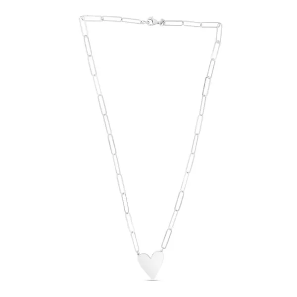 Silver Heart Link Necklace Tennies Jewelry Appleton, WI