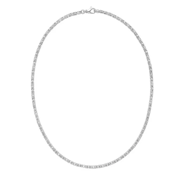 Silver 3.2mm Solid Round Byzantine Chain Tennies Jewelry Appleton, WI