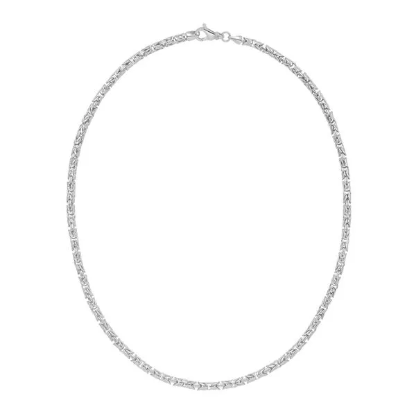 Silver 4.1mm Solid Round Byzantine Chain Tennies Jewelry Appleton, WI