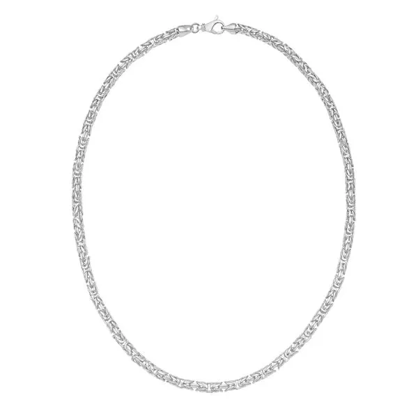 Silver 4.6mm Solid Round Byzantine Chain Tennies Jewelry Appleton, WI