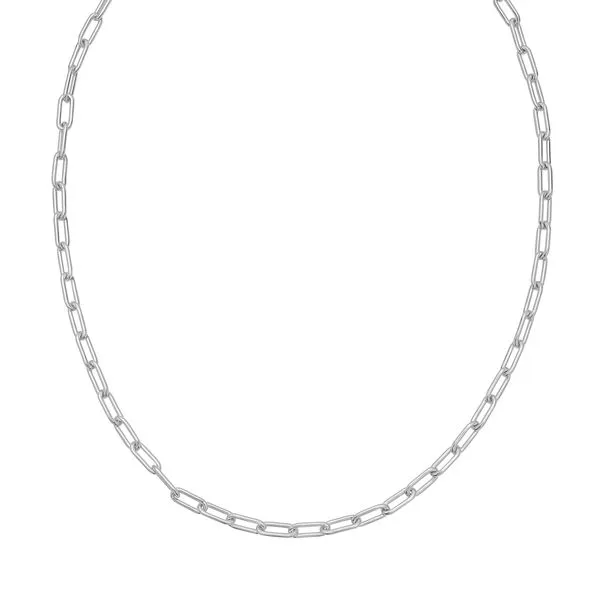 Silver 5.2mm Round Link Paperclip Chain Comstock Jewelers Edmonds, WA
