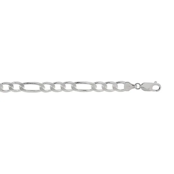 Silver 7mm Figaro Chain  Thomas A. Davis Jewelers Holland, MI