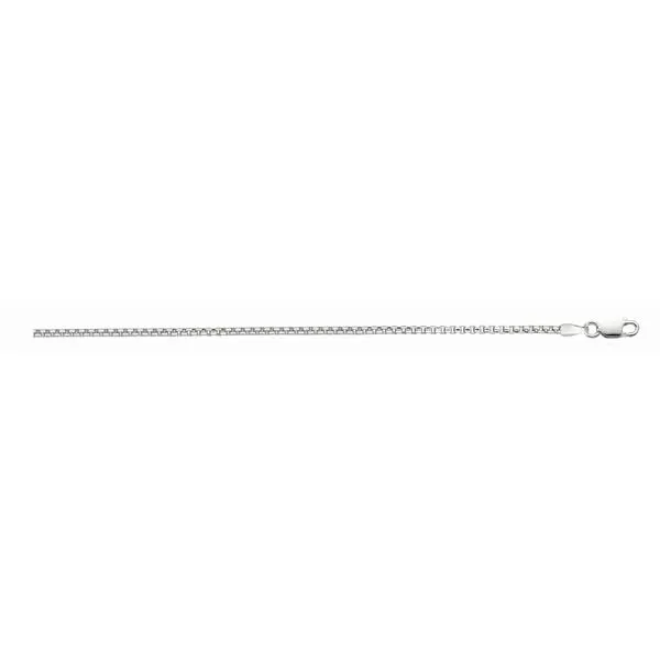 Silver 1.3mm Round Box Chain  Tennies Jewelry Appleton, WI