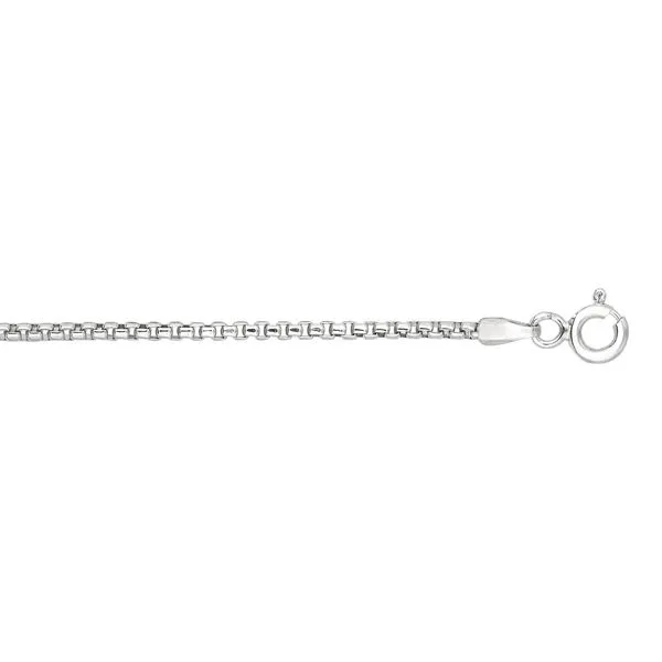Silver 1.1mm Round Box Chain  Tennies Jewelry Appleton, WI