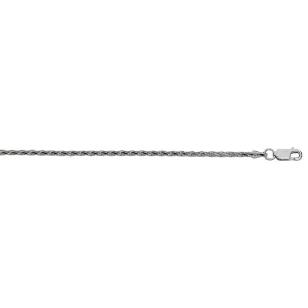 Silver 2.2mm Diamond Cut Wheat Chain  Alan Miller Jewelers Oregon, OH