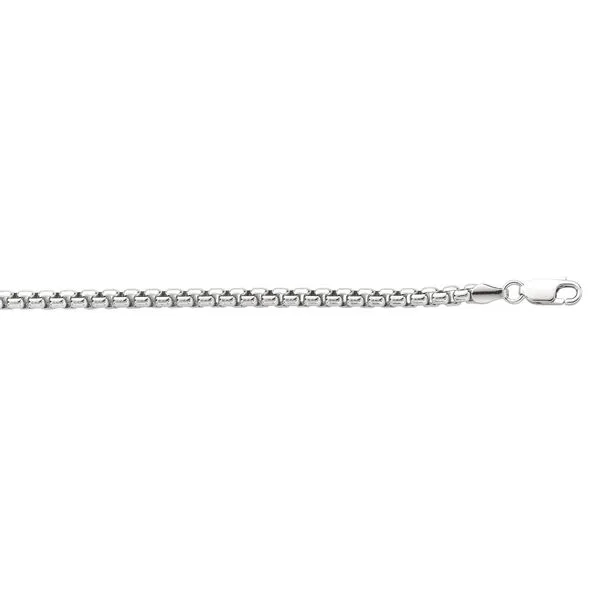 Silver 3.80mm Round Box Chain  Tennies Jewelry Appleton, WI
