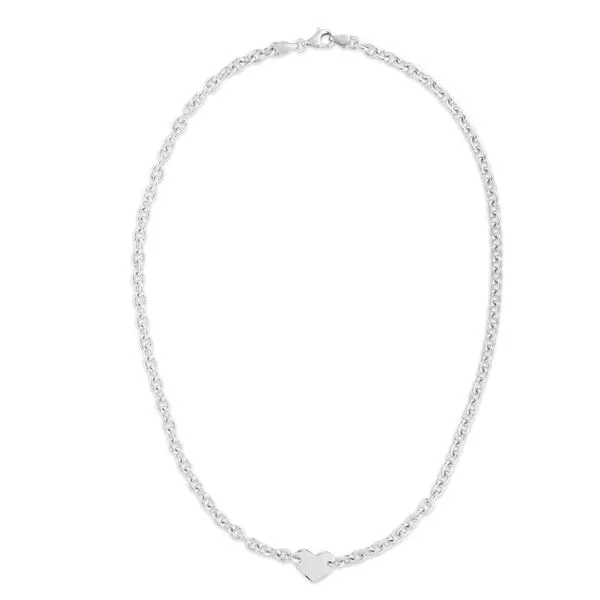 Silver Heart Tag Necklace Tennies Jewelry Appleton, WI