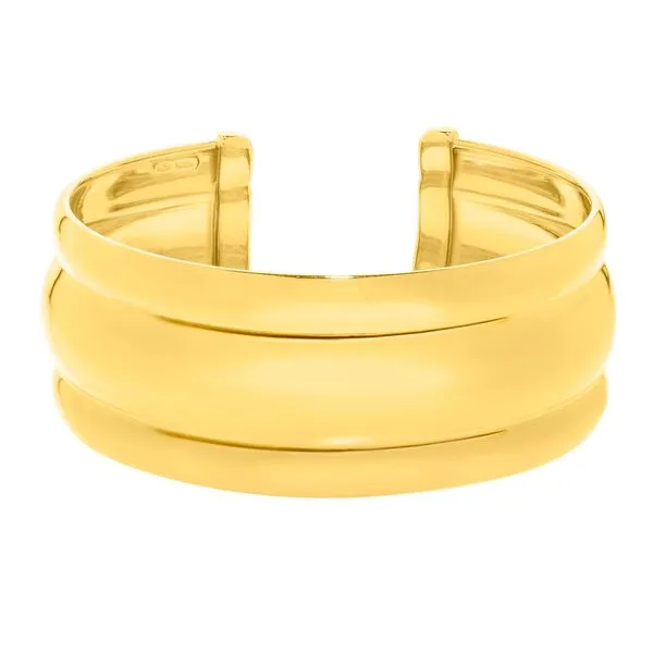 Gold Over Silver Bold Ribbed Cuff Moseley Diamond Showcase Inc Lexington, SC