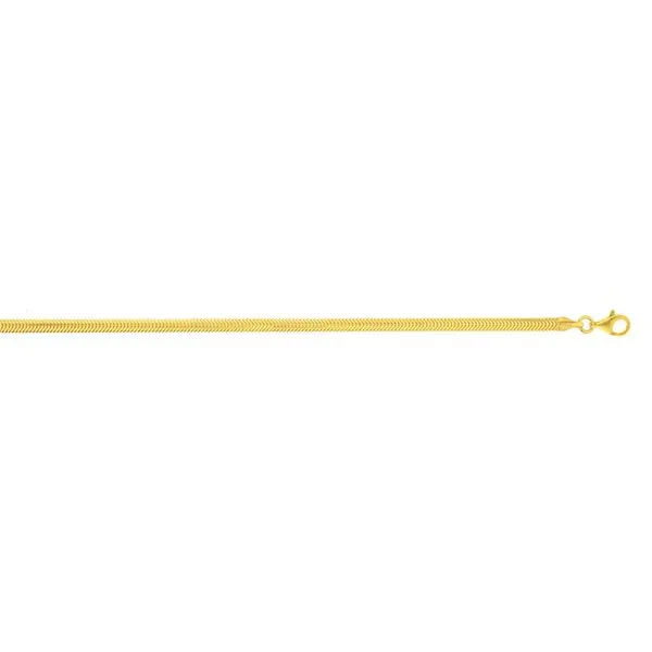 Gold Over Silver 3.3mm Oval Snake Chain Valentine's Fine Jewelry Dallas, PA