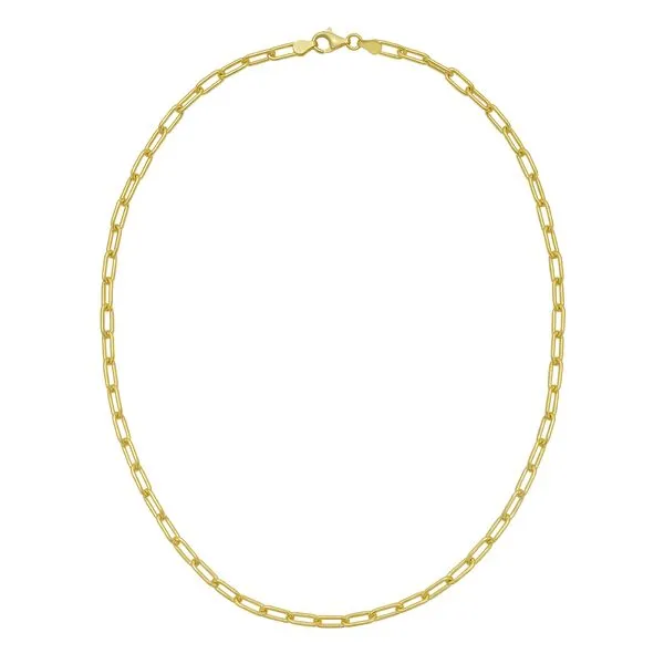 Gold Over Silver 4.1mm Paperclip Chain Tennies Jewelry Appleton, WI