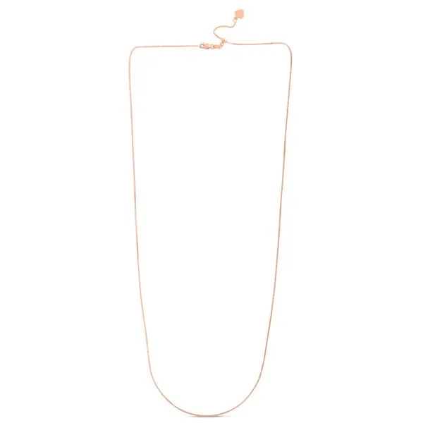 14K Gold 0.68mm Adjustable Box Chain Tennies Jewelry Appleton, WI