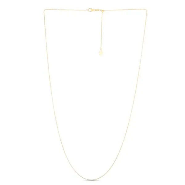 14K Gold 0.97mm Adjustable Cable Chain Tennies Jewelry Appleton, WI