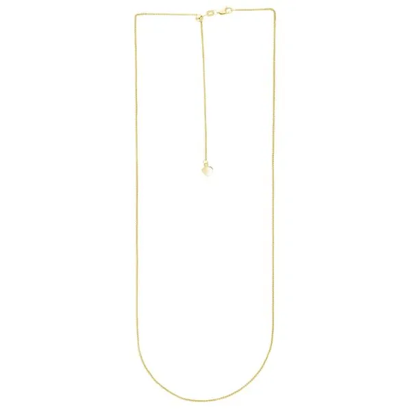 14K Gold 1mm Adjustable Wheat Chain  Tennies Jewelry Appleton, WI