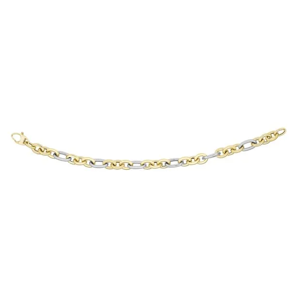 14K Gold Alternating Three Plus One Heritage Link Bracelet  Tennies Jewelry Appleton, WI